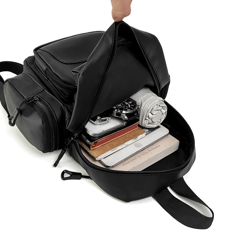 New dual-shoulder or single-shoulder business men's backpack, water-resistant cross-border Oxford fabric men's computer backpack Item Picture