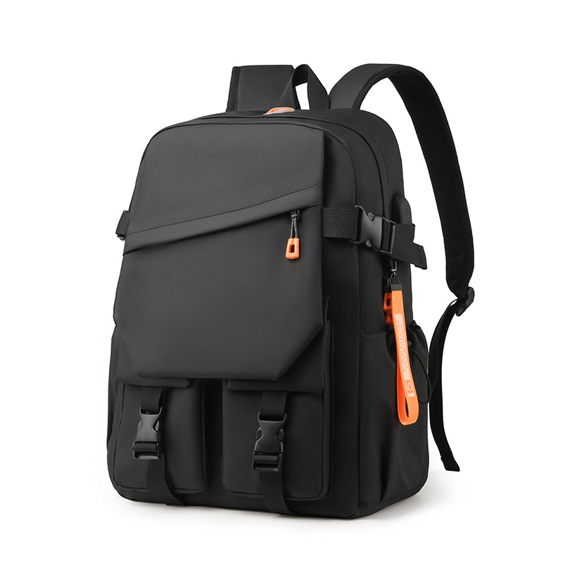2023 New Men's backpack, large-capacity casual travel backpack, computer schoolbag for junior high school, senior high school and college students Item Picture