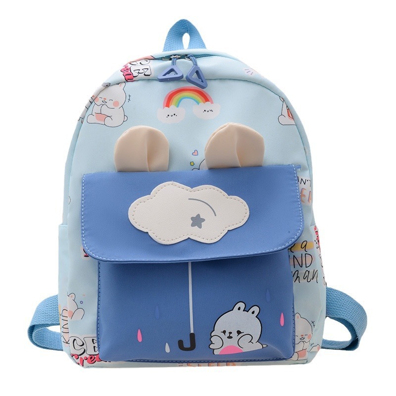 New kindergarten schoolbags for small and middle classes, cute cartoon cloud rabbit children's backpacks for export Item Picture