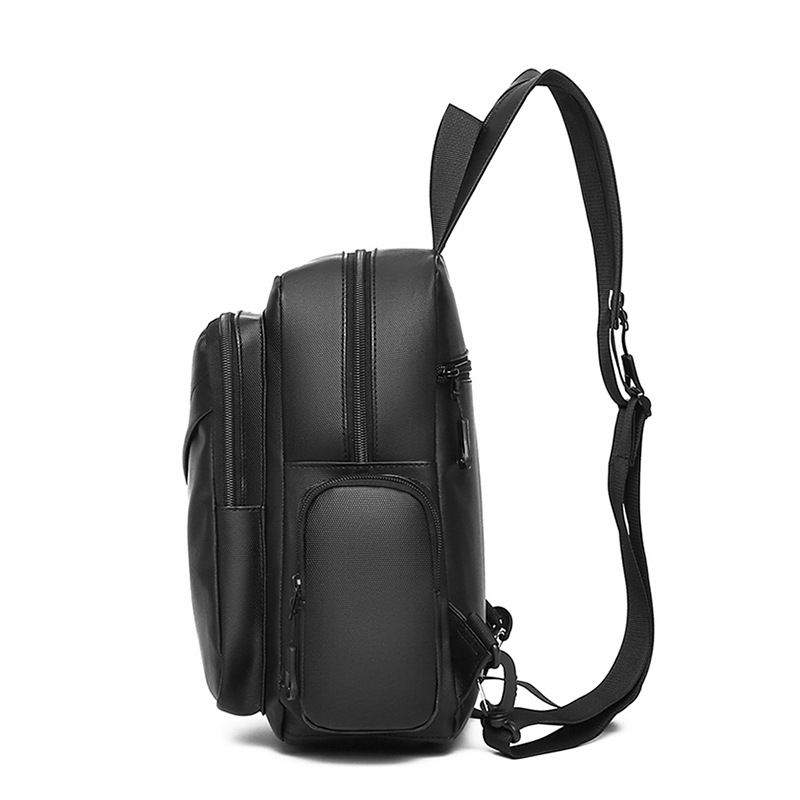 New business men's backpack, water-resistant, suitable for both shoulder and single shoulder, cross-border Oxford fabric men's computer backpack Specification drawing
