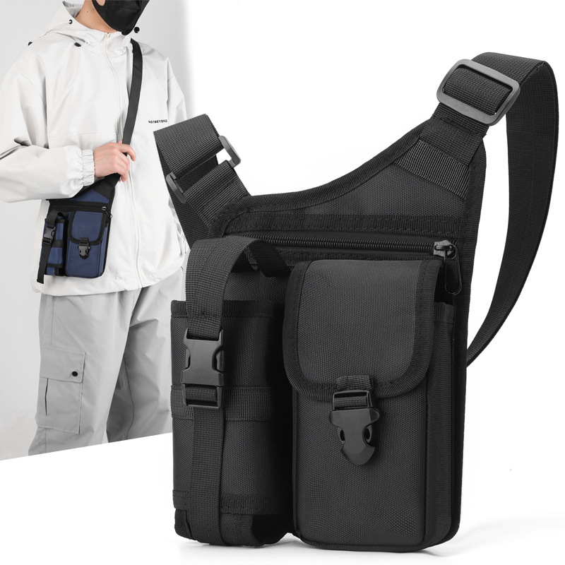 Water cup bag, shoulder bag, tactical bag, tool bag, chest bag, men's high-end backpack, shoulder bag, multi-purpose full figure