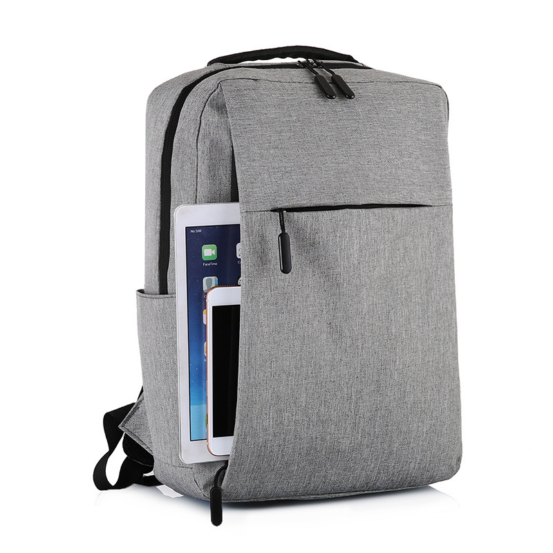 Wholesale Oxford cloth solid-color computer bags, 14-inch and 15.6-inch notebook backpacks, men's business travel backpacks Application Scenario