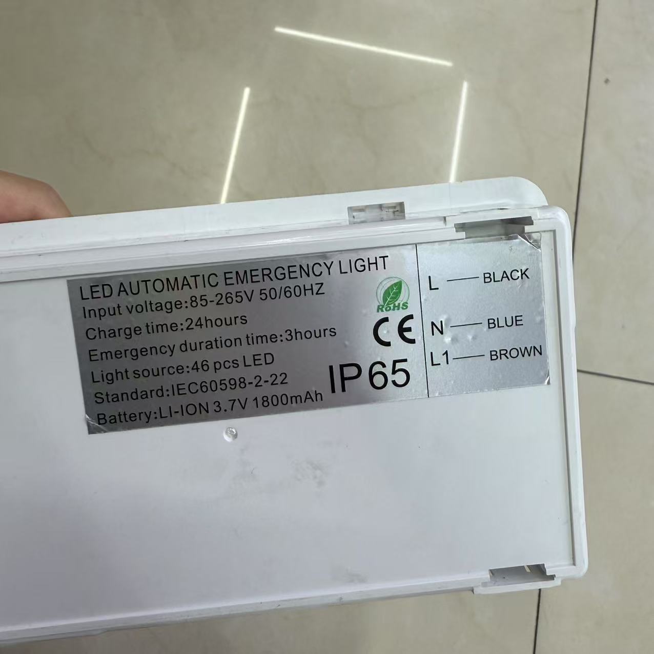 Professional export lighting for foreign trade, safety exit indicator lights, wall-mounted emergency lighting fixtures Specification image