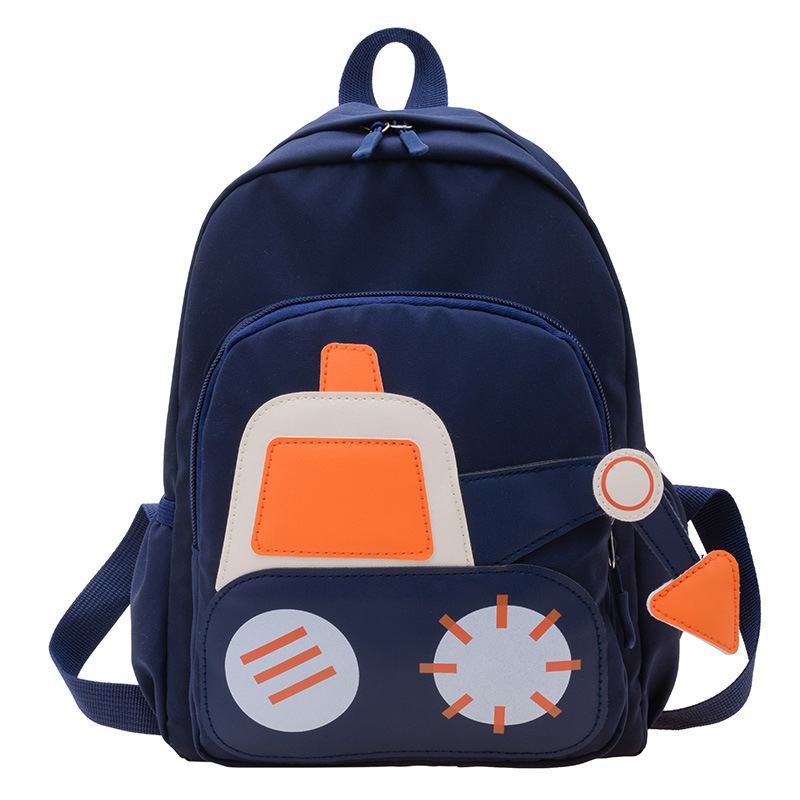 New type of backpack for kindergarten babies, excavators, engineering vehicles, boys' backpacks, lightweight schoolbags for boys and children Item Picture