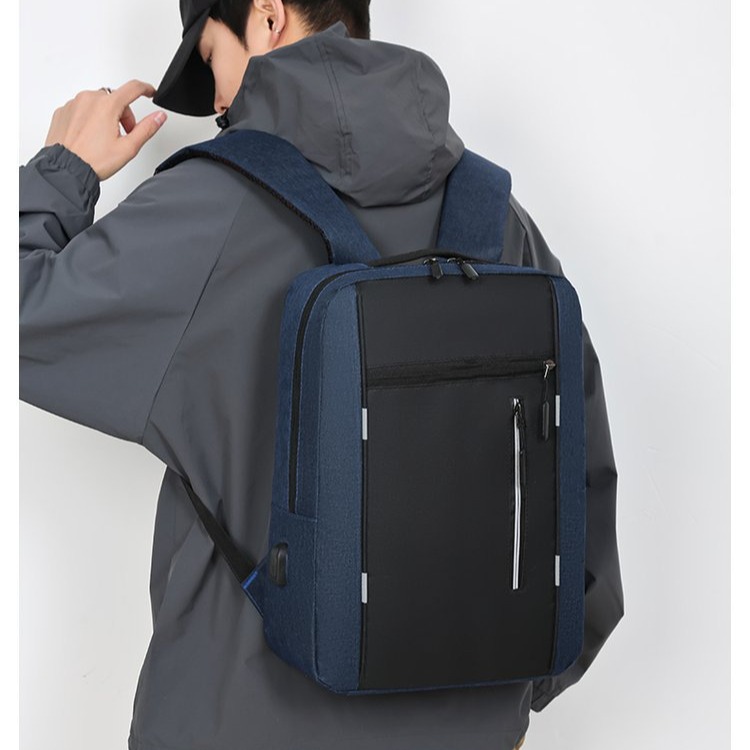 2024 Cross-border new three-piece set of backpacks: Large capacity, simple business computer bag, travel bag, and backpack Specification drawing