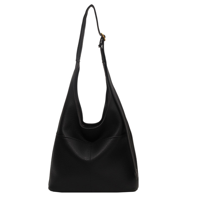 Large-capacity commuter bag, women's crossbody bag, 2025 new soft surface bucket bag, versatile single-shoulder armpit bag, women's bag Item Picture