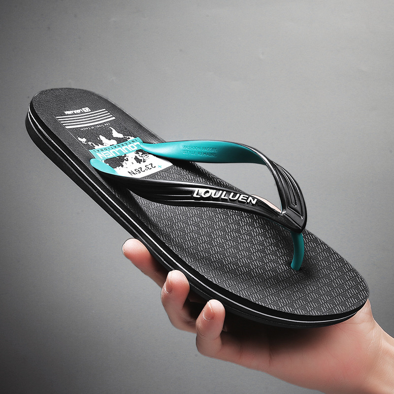 Lu 'an Summer Beach flip-flops casual men's flip-flops men's outerwear anti-slip flip-flops men's wholesale full figure