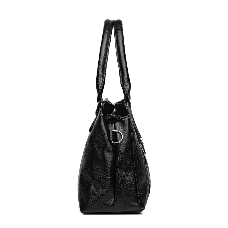 2024 Summer new women's bag, European and American large bag, hand-held tote bag, soft leather large capacity, single-shoulder crossbody women's bag Specification drawing