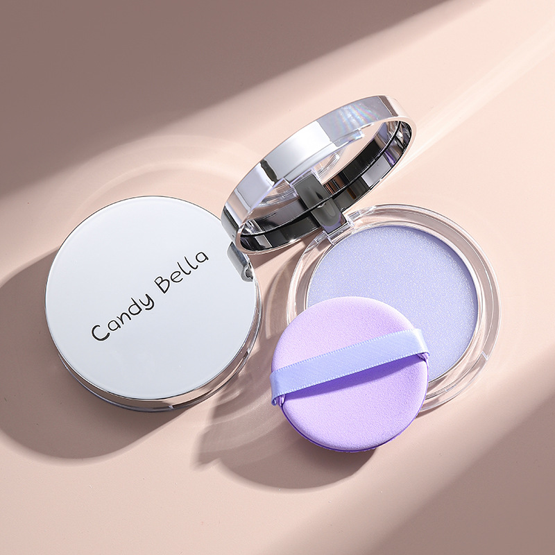 Violet candy bella's new purple oil-control setting powder, contactor powder, skin-friendly and natural oil-control full figure