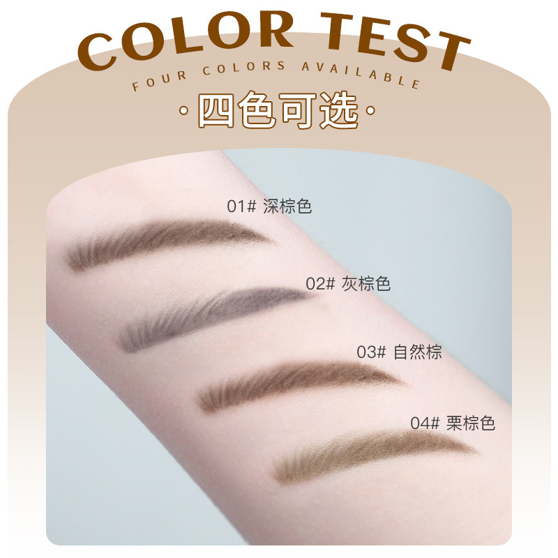 NOVO wooden hard-core double-ended eyebrow pencil is waterproof, sweat-proof, and does not fade. Each tip is distinct. It has a pencil style and can be used to shave duck beaks and flat heads Specification drawing