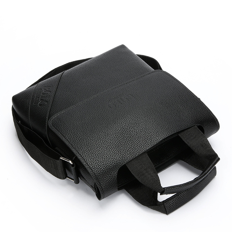 2025 New men's vertical bag, single-shoulder crossbody bag, business commuting briefcase, trendy and fashionable men's bag for work Specification drawing