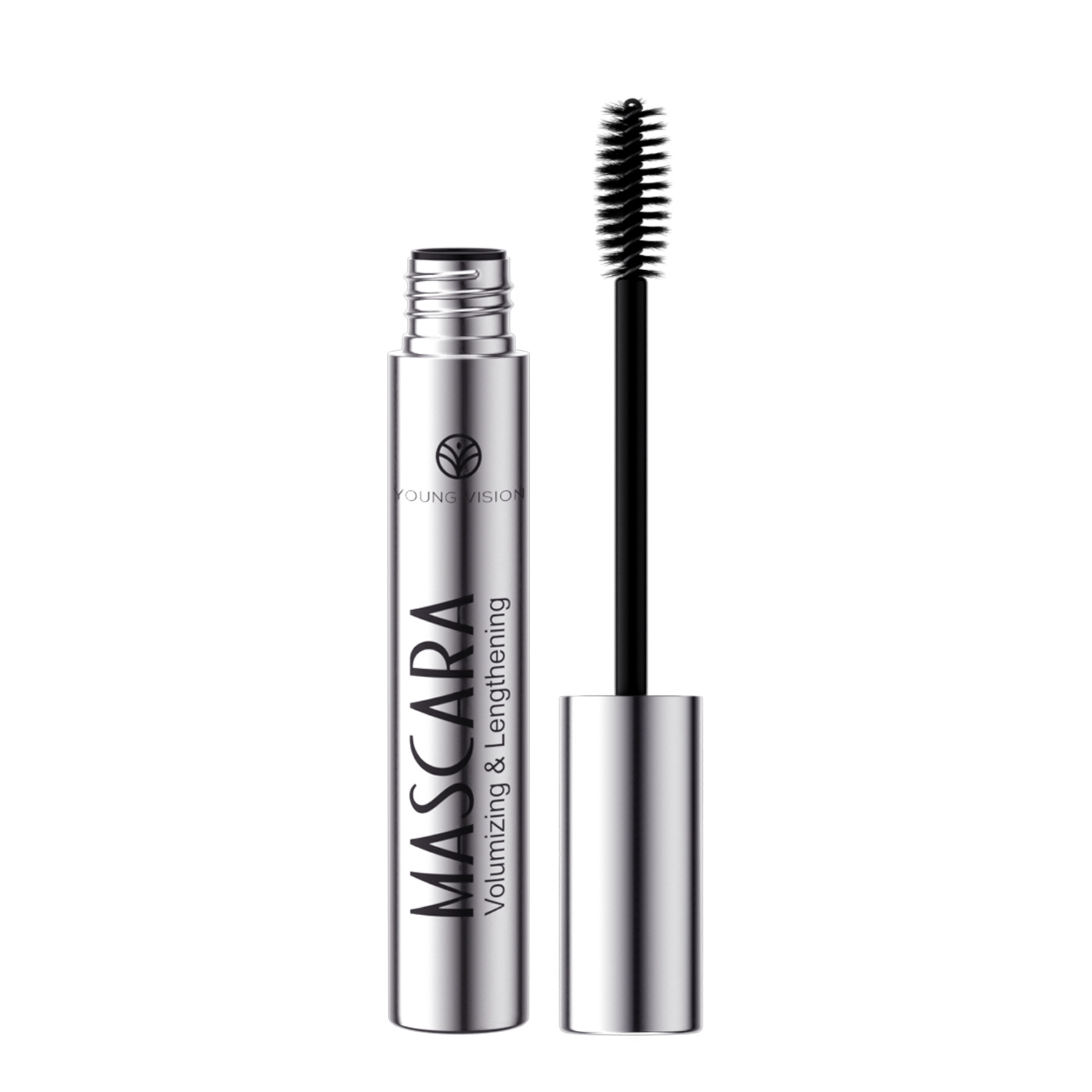 young vision makeup is rich and thick, with a water-like curling mascara and a silver tube black drawstring fiber mascara Item Picture