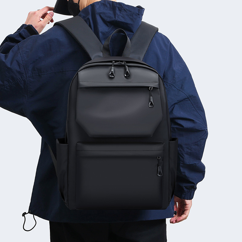 Trendy brand backpacks for men, junior high school, senior high school and college students, large-capacity travel bags, casual computer backpacks for men details Picture