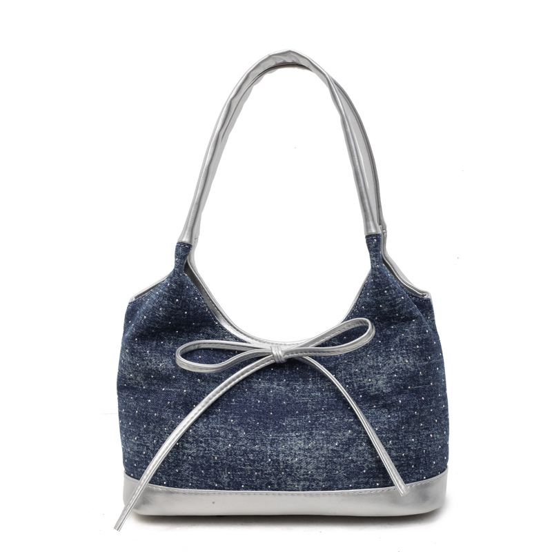 This year, fashionable and elegant underarm bags for women are in vogue. In 2025, there are new large-capacity bow bow hand-held shoulder bags and bucket bags Item Picture