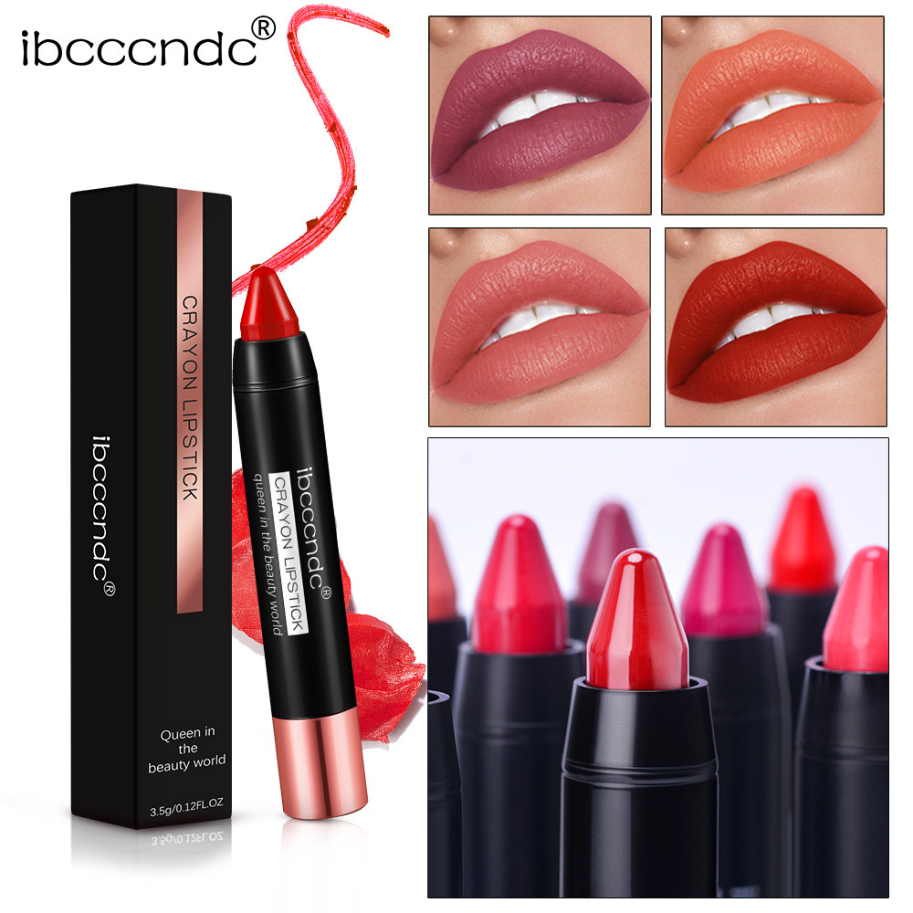 Cross-border crayon lipstick Velvet matte lipstick full figure