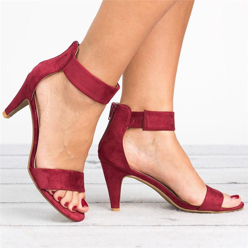 In the summer of 2020, the best-selling cross-border trade sandals are large-sized women's shoes from Europe and America with leopard print and thin heels. These women's sandals are selling well on Amazon Specification drawing