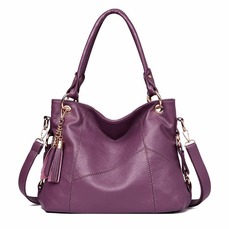 New fringed large-capacity tote women's bag, European and American trend Hobo single-shoulder handbag, cross-border one-piece delivery worldwide Specification drawing