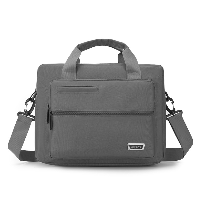 Cross-border single-shoulder crossbody bag, Oxford cloth notebook, laptop bag, universal large-capacity office and business trip briefcase Item Picture