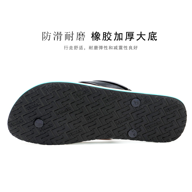 Wholesale of Lu 'an cross-border men's flip-flops, summer anti-slip rubber casual beach slippers, men's export cool slippers Application Scenario