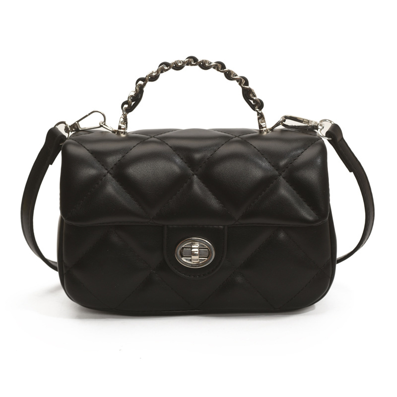 A fashionable and versatile small square bag for women, a new summer 2025 chain single-shoulder crossbody bag with a diamond pattern Item Picture