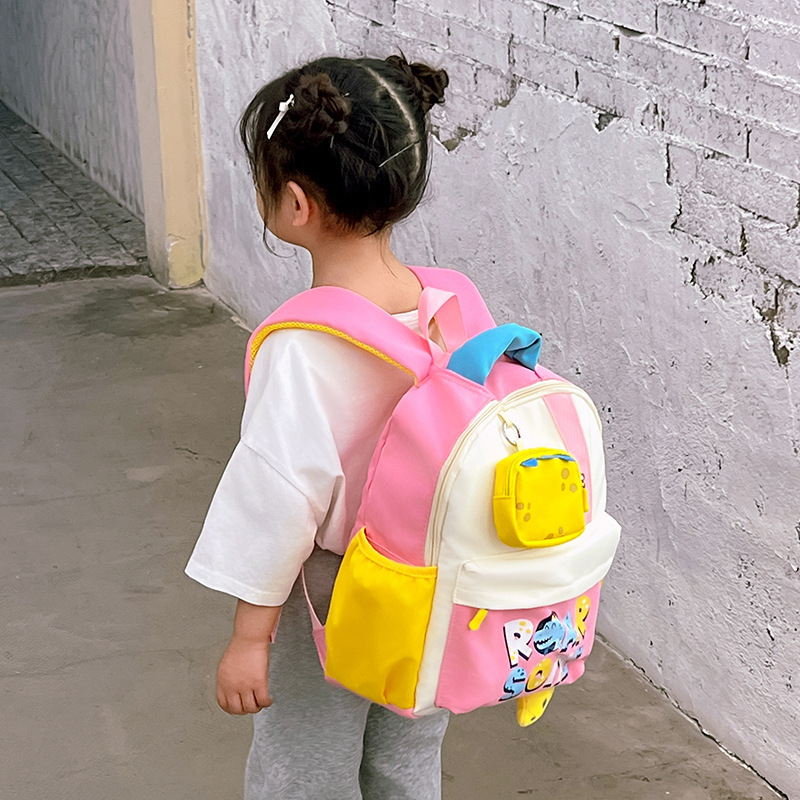 New 2024 children's backpacks with cartoon and cute prints for boys and girls, kindergarten schoolbags, and daily matching backpacks Specification drawing