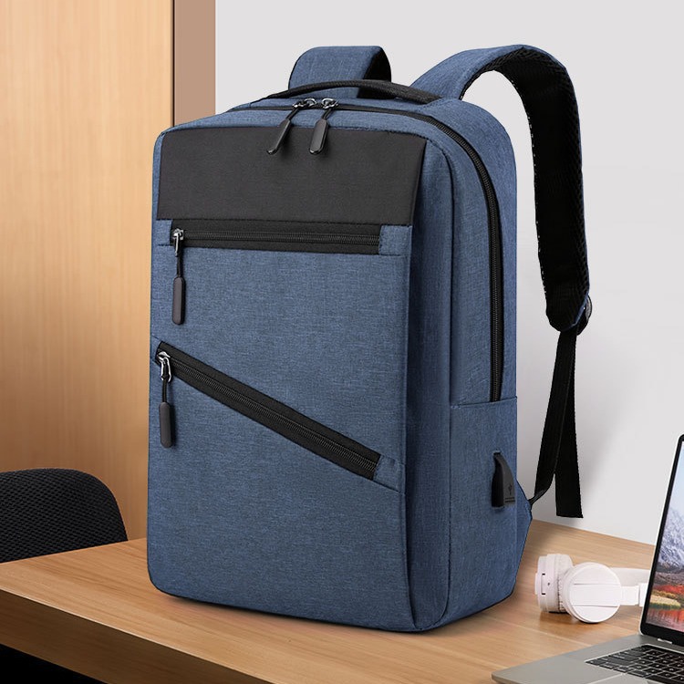 Wholesale of new business backpacks for men, large-capacity USB computer bags, schoolbags, and backpacks for middle school and college students details Picture