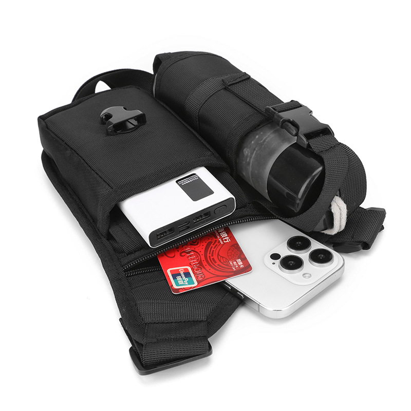 Water cup bag, shoulder bag, tactical bag, tool bag, chest bag, men's high-end backpack, shoulder bag, multi-purpose Item Picture