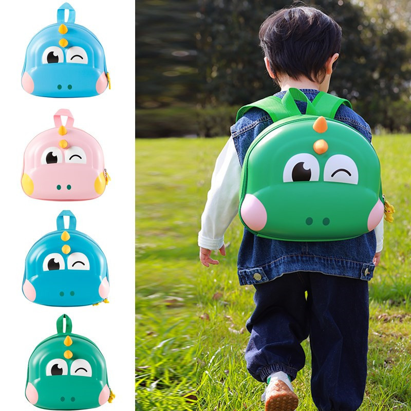 New children's hard-shell schoolbag cartoon kindergarten kids 3D dinosaur backpack, 2-5 years old boys' backpack 3 Specification drawing