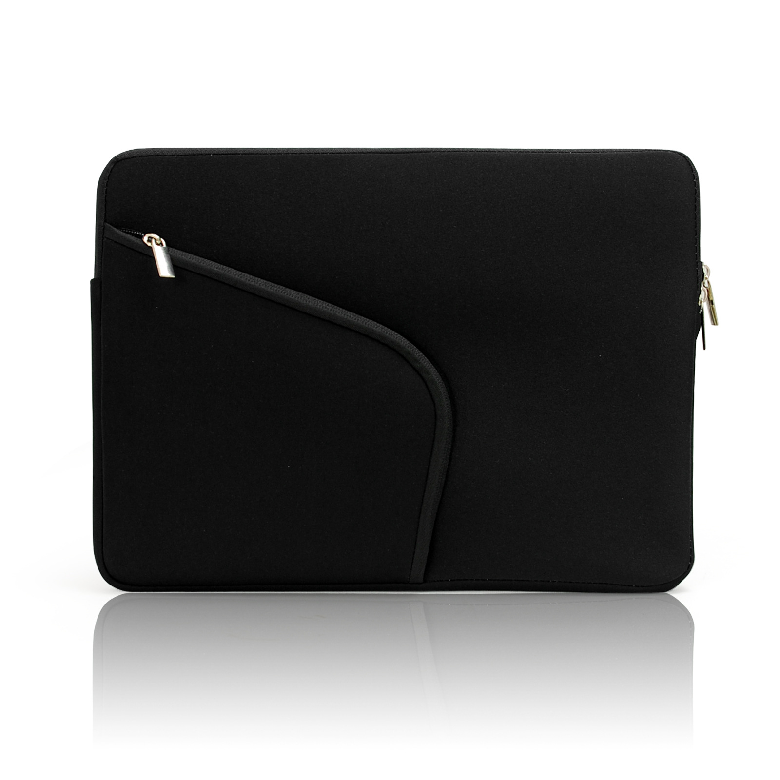 Apple notebook zipper inner liner bag, super soft plush inner liner, 13-inch, 11-inch, 15-inch multi-pocket computer inner liner bag details Picture