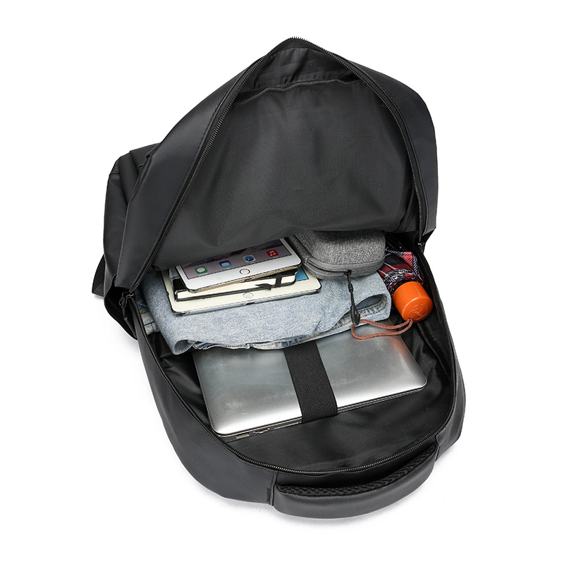 New cross-border wholesale foreign trade backpacks for men, Korean version, large-capacity schoolbags for junior and senior high school students, simple commuting computer bags Item Picture