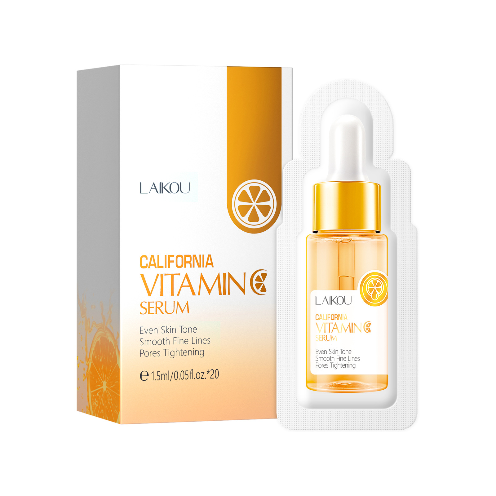 Cross-border Laicome Vitamin c Essence 1.5ml*20pcs Hydrating and Moisturizing Liquid Essence wholesale from the manufacturer Item Picture