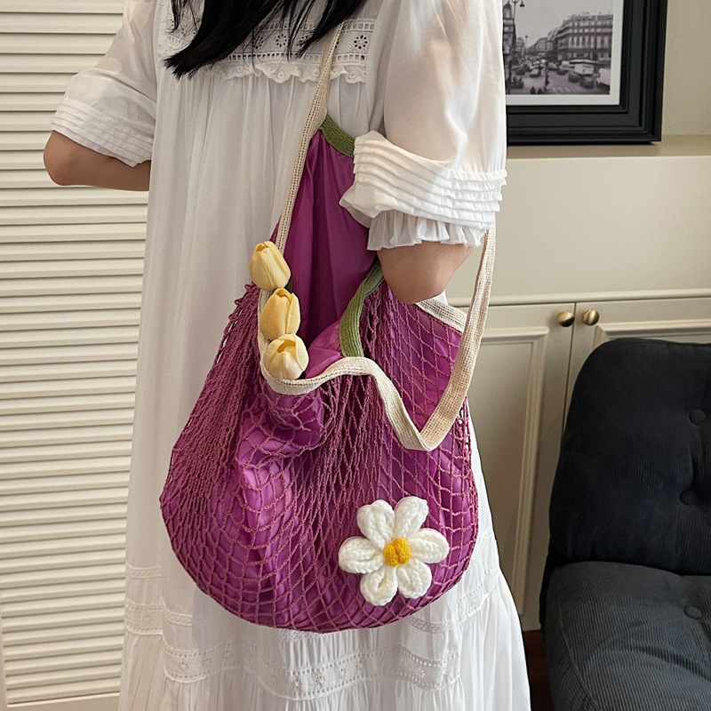 Trendy, casual, simple, high-quality and fashionable large-capacity tote bag 2025 Summer new style, stylish women's single-shoulder bag, trendy details Picture