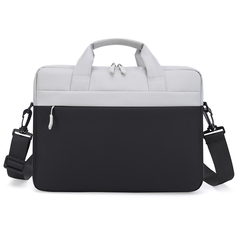 Simple laptop bag, shockproof airbag, laptop shoulder bag, large-capacity business crossbody bag, briefcase full figure