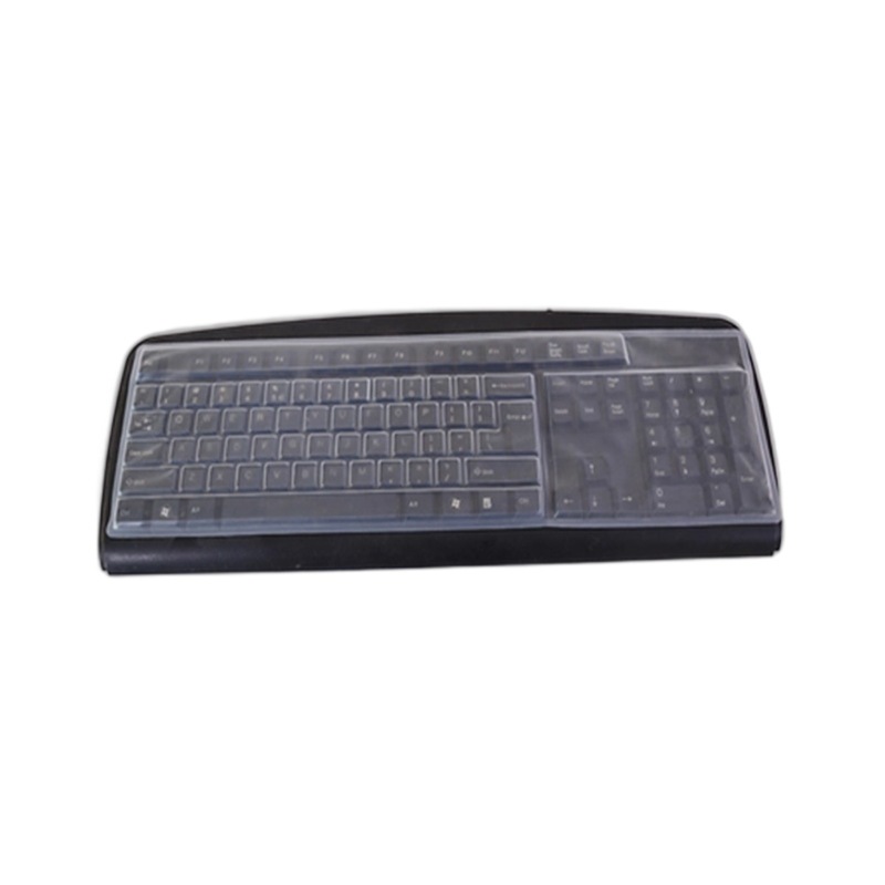 Wholesale desktop keyboard protective film, dust-proof silicone, comfortable to the touch, transparent with key keyboard film Item Picture
