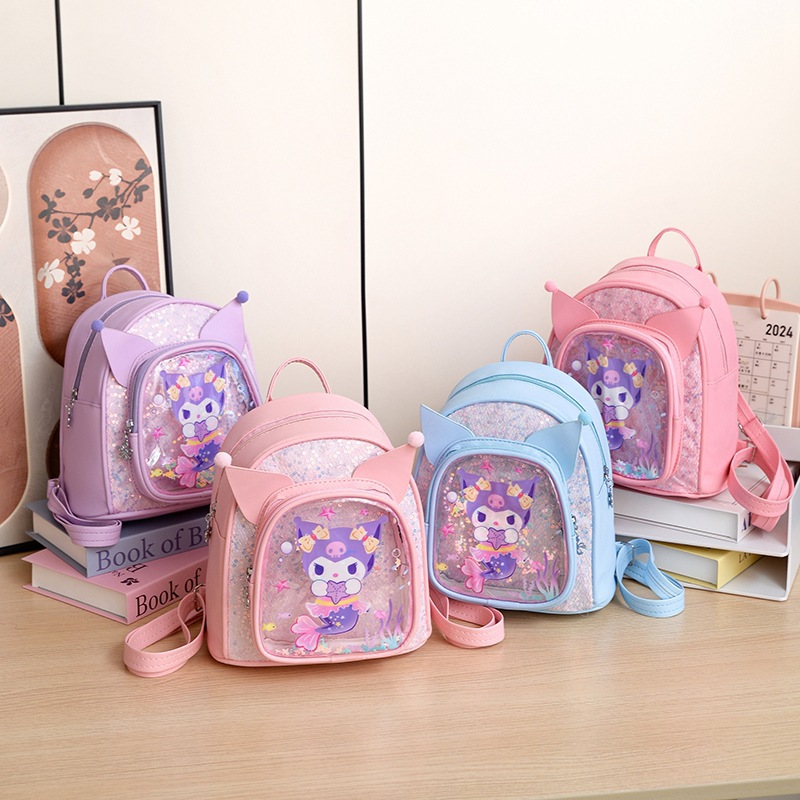 Children bags Kindergarten Schoolbag, cartoon back support backpack, Cute printed children's backpack two-piece set details Picture