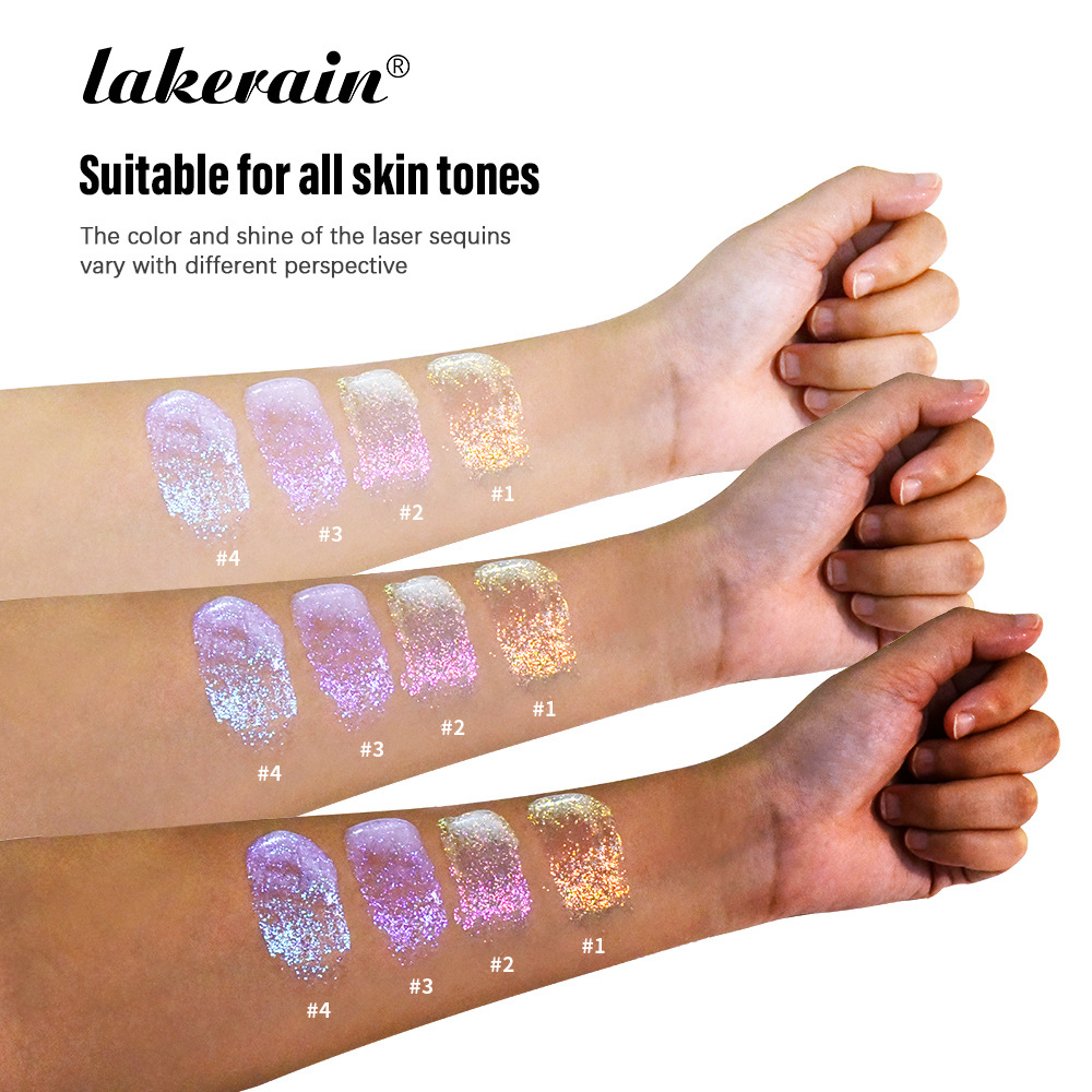 lakerain Sparkling Gel Available in 4 colors: Eye and Face high-gloss Gel, Body Highlight details Picture