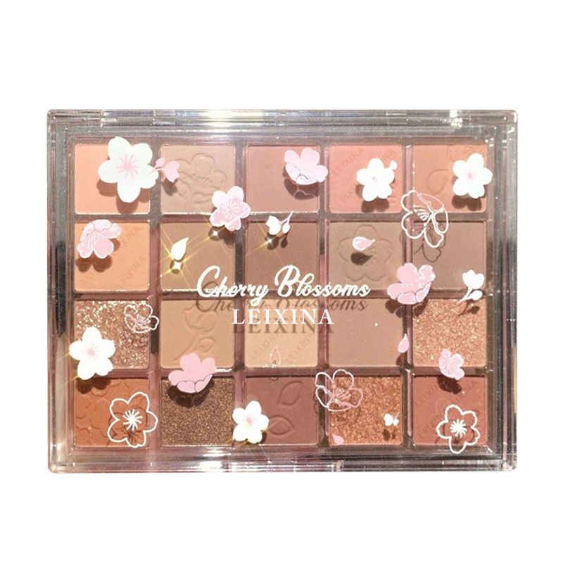 Rexina Evening Cherry Dance 20-color Eyeshadow, pearlescent, sequin, matte, Low saturation, Earth Milk tea color New Eyeshadow palette Item Picture
