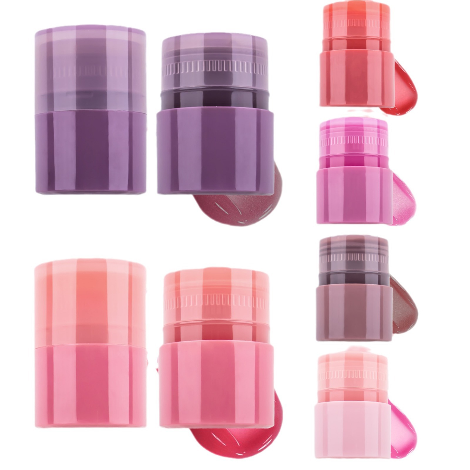 SHCOETY Twisty Lip balm 6 colors Moisturizing and penetrating, hydrating and nourishing to enhance complexion, Lip gloss reduces lip lines across borders Item Picture