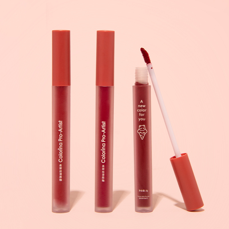 Wholesale of genuine Ruili makeup lip mud, lip glaze, matte velvet soft matte lipstick, whitening brand cosmetics details Picture