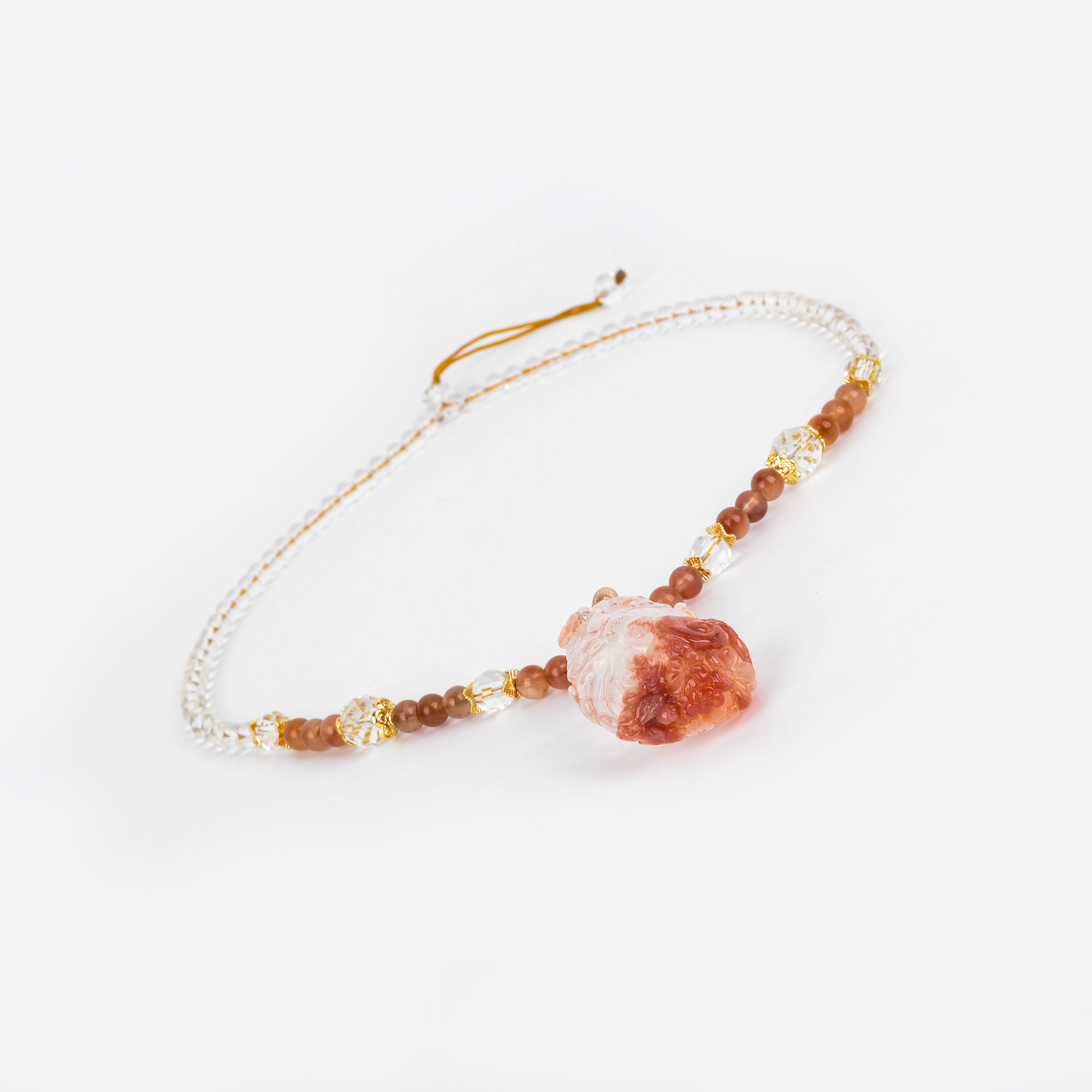 手链/水晶手串/木头十字架手链/饰品/水晶手链细节图