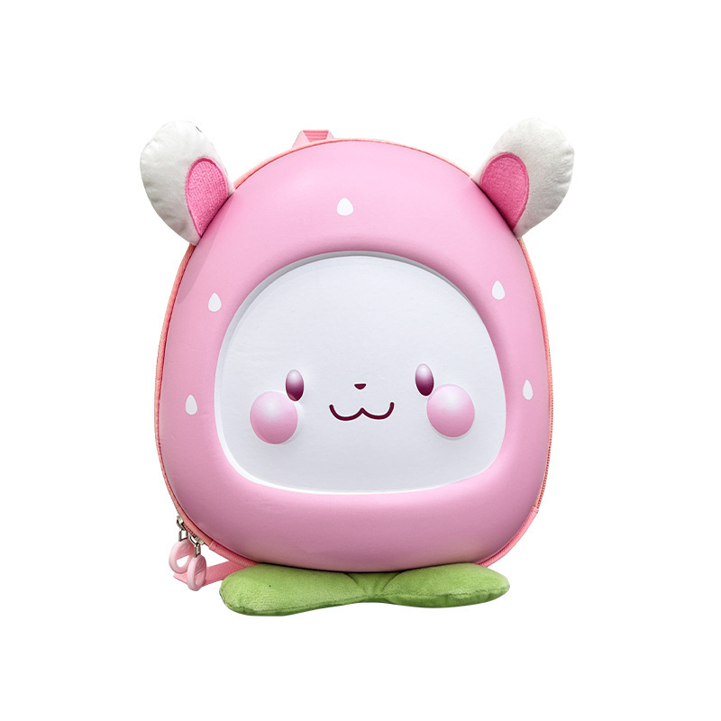 New cute little rabbit backpack, kindergarten schoolbag, baby cartoon design, small class boys and girls casual backpack Item Picture