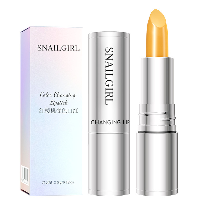 SnailGirl's Natural Moisturizing and Nourishing autumn and winter color-changing lipstick hydrates and moisturizes, caring for lips with a temperature-changing lipstick Item Picture