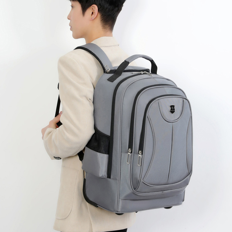 Backpack, double-shoulder bag, multi-purpose handle bag, women's swivel wheel travel bag, high-end business computer bag Specification drawing