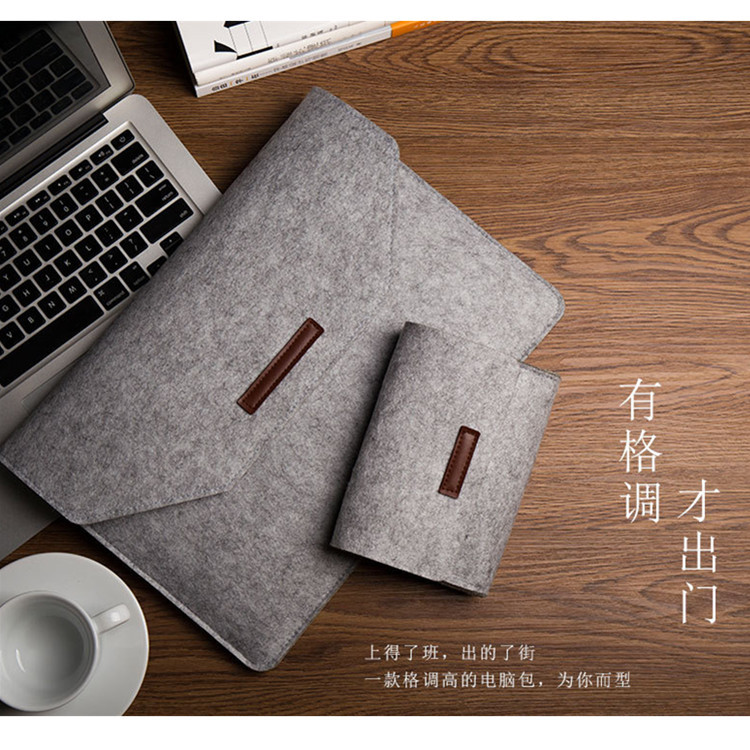 Notebook inner liner bag, Apple macbook 11-inch, 13-inch, 15.6-inch PRO protective case, Xiaomi felt electric liner bag full figure