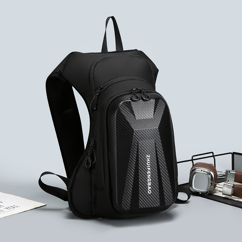 Cross-border water-repellent cycling backpack, men's outdoor motorcycle hard shell bag, business motorcycle travel functional women's backpack details Picture