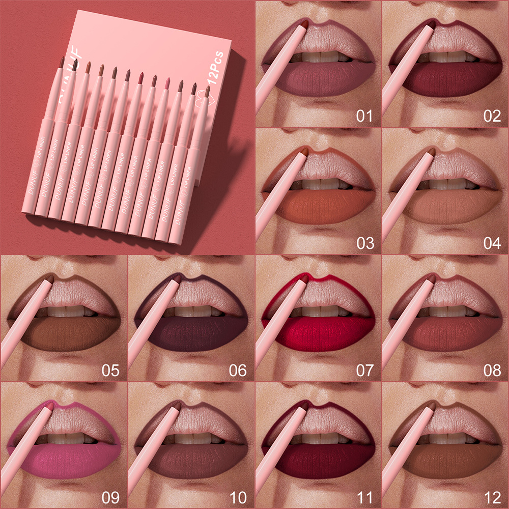 Please check out the DUNUF 12-tube easy-to-color velvet matte lip liner pen! Disclaimer for links full figure