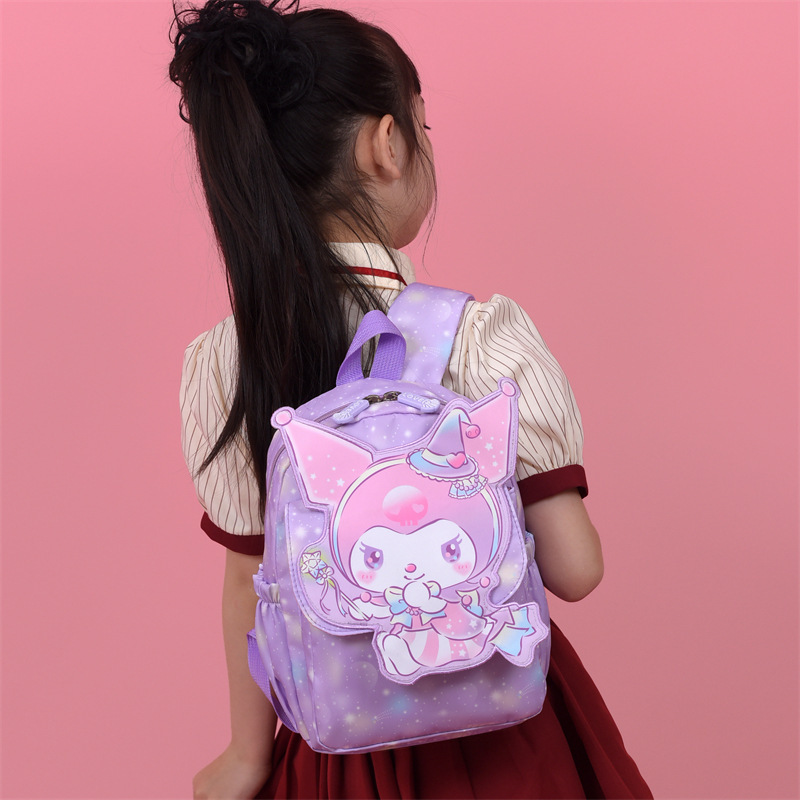 Princess backpack, kindergarten baby small backpack, Girls' outdoor Cartoon bag, Girls' small class schoolbag for school opening Specification drawing