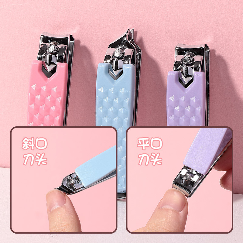 LMLTOP Cartoon Stainless Steel Nail clipper Set, Portable nail clippers with flat and slanted edges SY349 details Picture