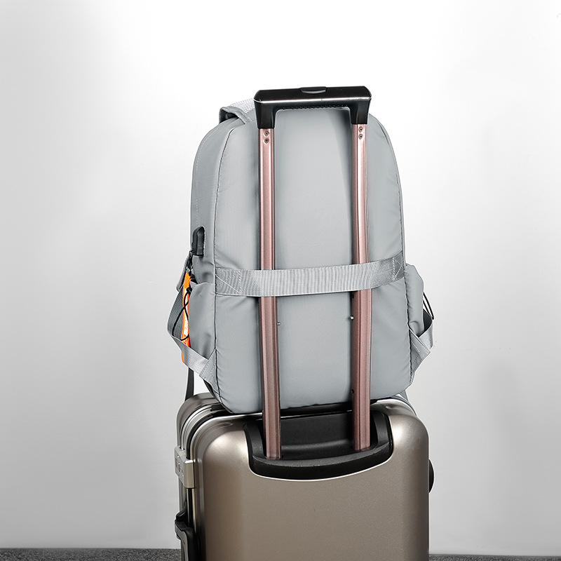 WEBAG's new men's leather waterproof casual travel backpack, laptop bag and college student schoolbag details Picture