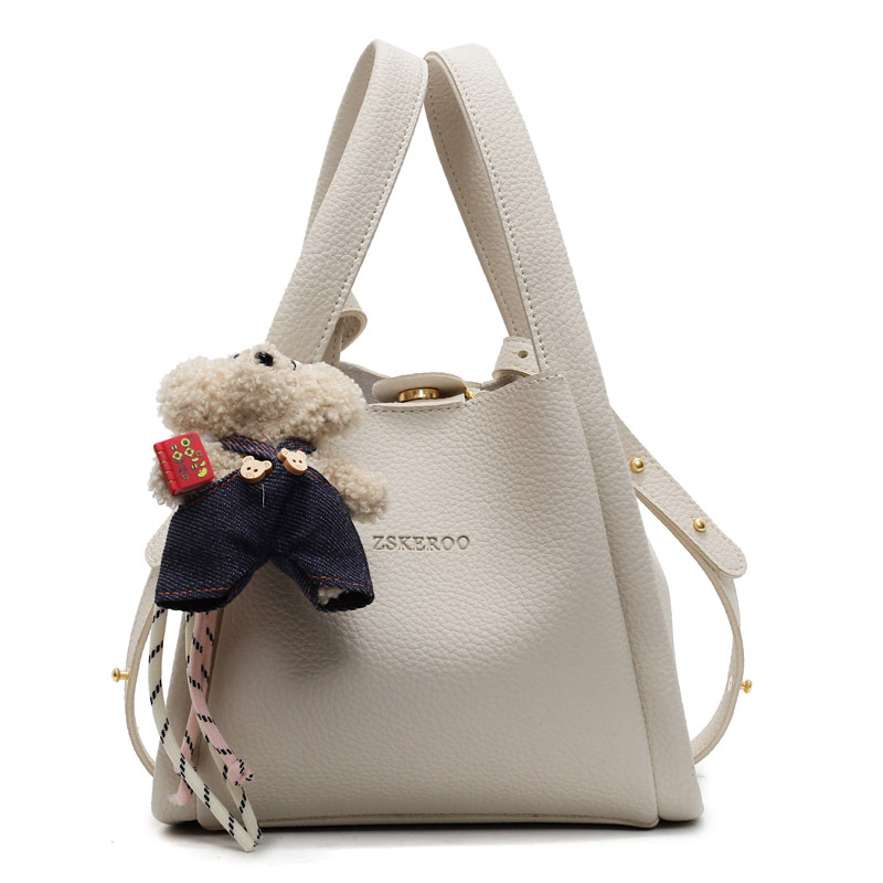 This year's popular bags for ladies are the 2025 new Korean-style simple and versatile crossbody bag and the retro commuting hand-held bucket bag Item Picture